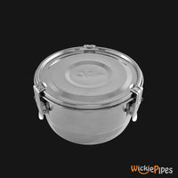 Thumbnail for CVault - 2 Liter. Airtight Stainless Steel Storage Container closed | WickiePipes.com