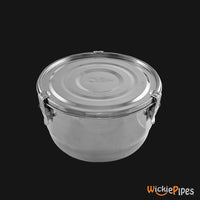 Thumbnail for CVault - 4 Liter. Airtight Stainless Steel Storage Container closed | WickiePipes.com