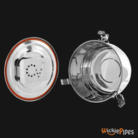 Thumbnail for CVault - 4 Liter. Airtight Stainless Steel Storage Container open | WickiePipes.com