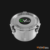 Thumbnail for CVault - Medium 1 oz. Airtight Stainless Steel Storage Container closed | WickiePipes.com