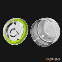 Thumbnail for CVault - Small 0.50 oz. Airtight Stainless Steel Storage Container open | WickiePipes.com