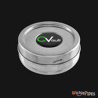 Thumbnail for CVault - X-Small 0.25 oz. Airtight Stainless Steel Storage Container closed | WickiePipes.com