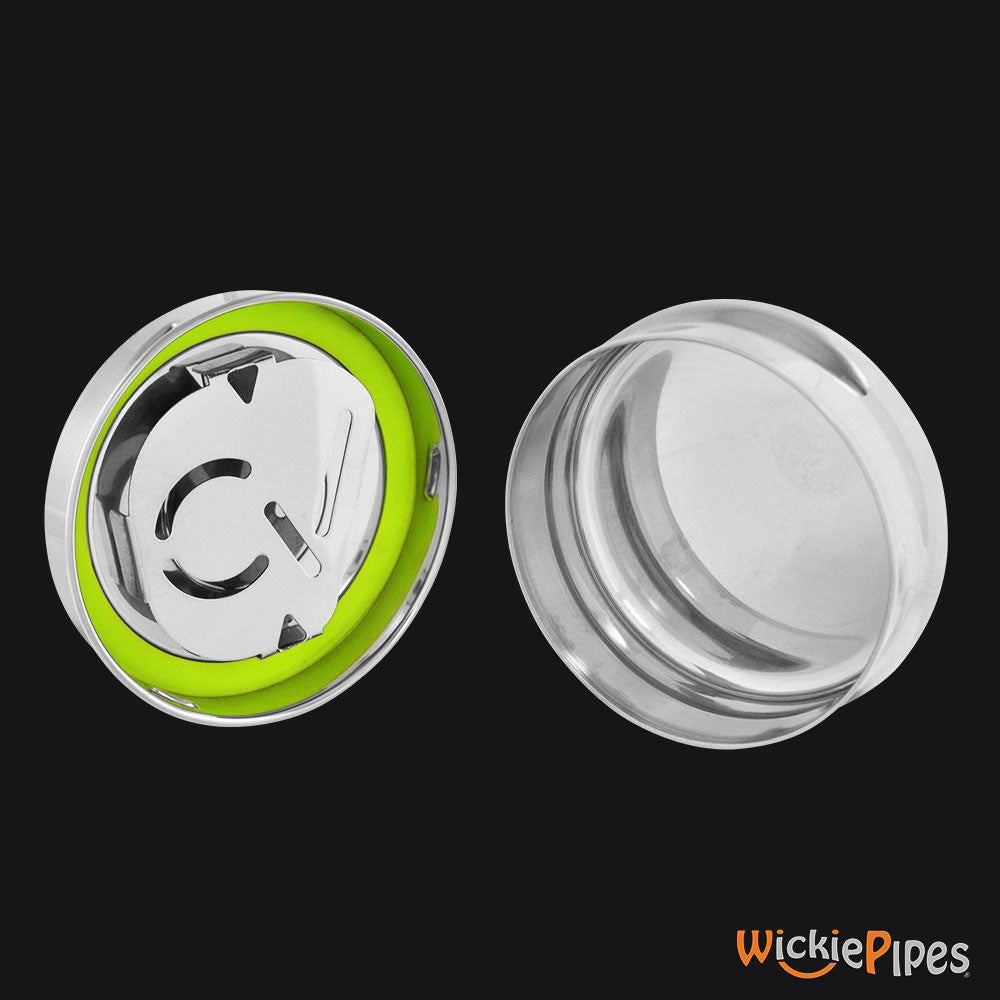 CVault - X-Small 0.25 oz. Airtight Stainless Steel Storage Container open | WickiePipes.com