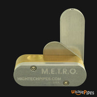 Thumbnail for High Tech Pipes - METRO Brass Hand Pipe back | WickiePipes.com