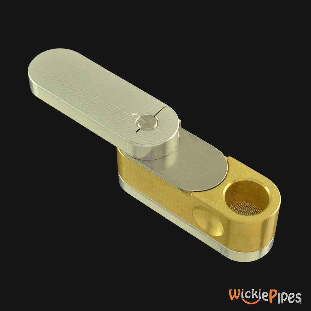 High Tech Pipes - METRO Brass Hand Pipe bowl | WickiePipes.com