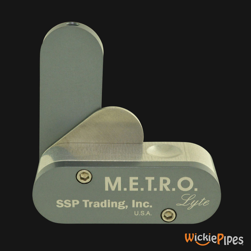 High Tech Pipes - METRO Lyte Hand Pipe Gray back | WickiePipes.com