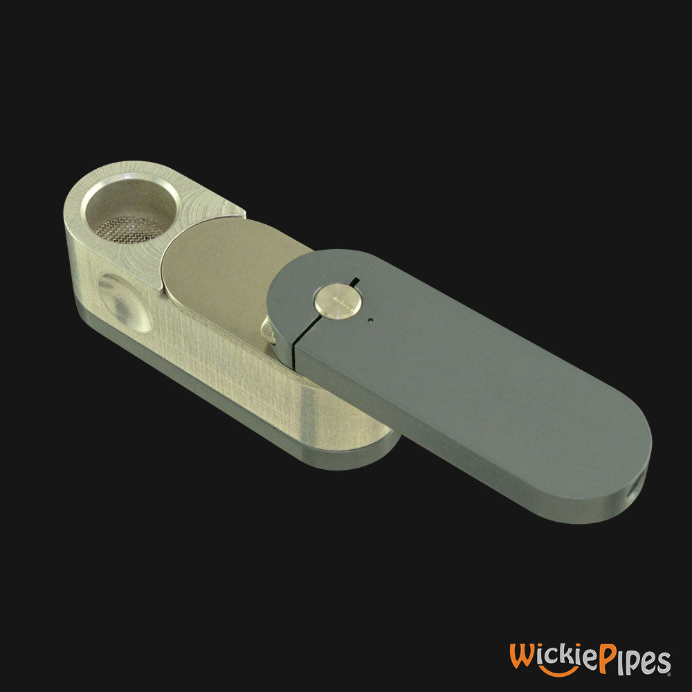 High Tech Pipes - METRO Lyte Hand Pipe Gray mouthpiece | WickiePipes.com