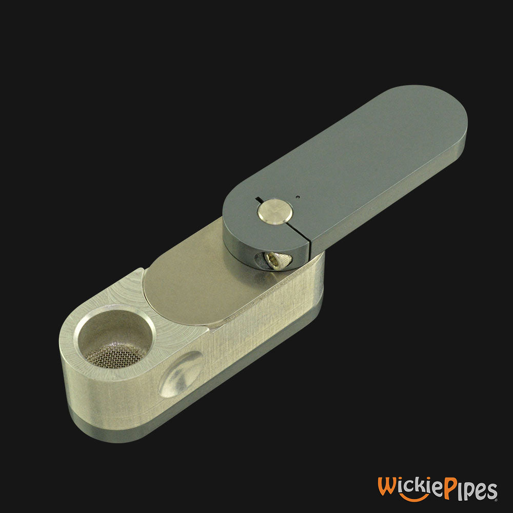 High Tech Pipes - METRO Lyte Hand Pipe Gray side | WickiePipes.com