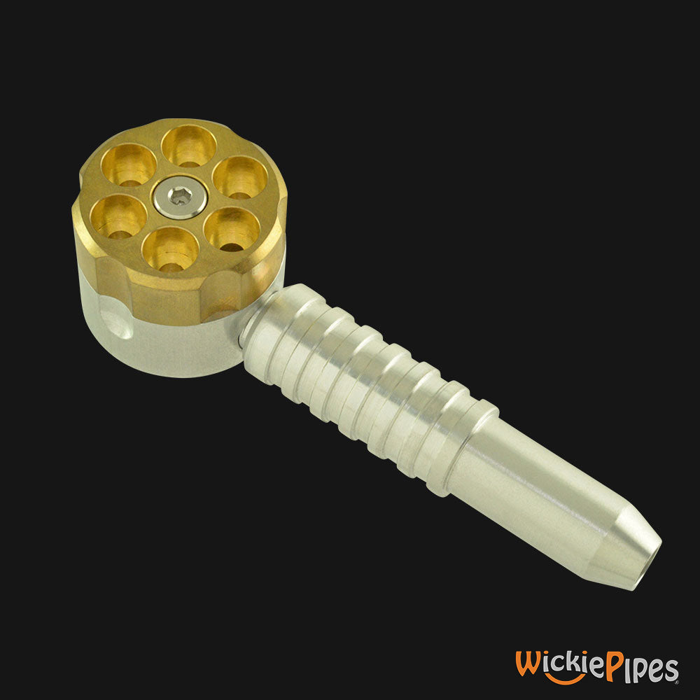 High Tech Pipes - Six Shooter Hand Pipe mouthpiece | WickiePipes.com