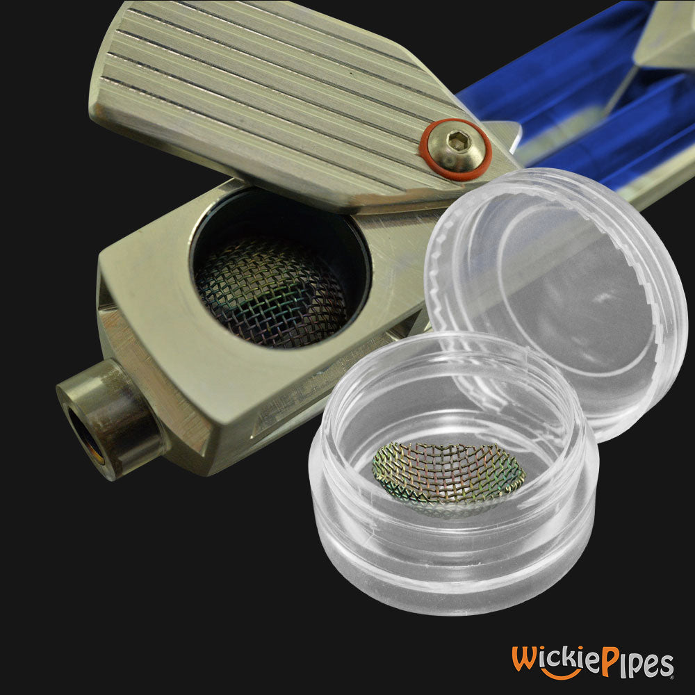 Mori Design - Raydiator Pipe Dome 0.625 Inch Titanium Screen - 1 Pack | WickiePipes.com