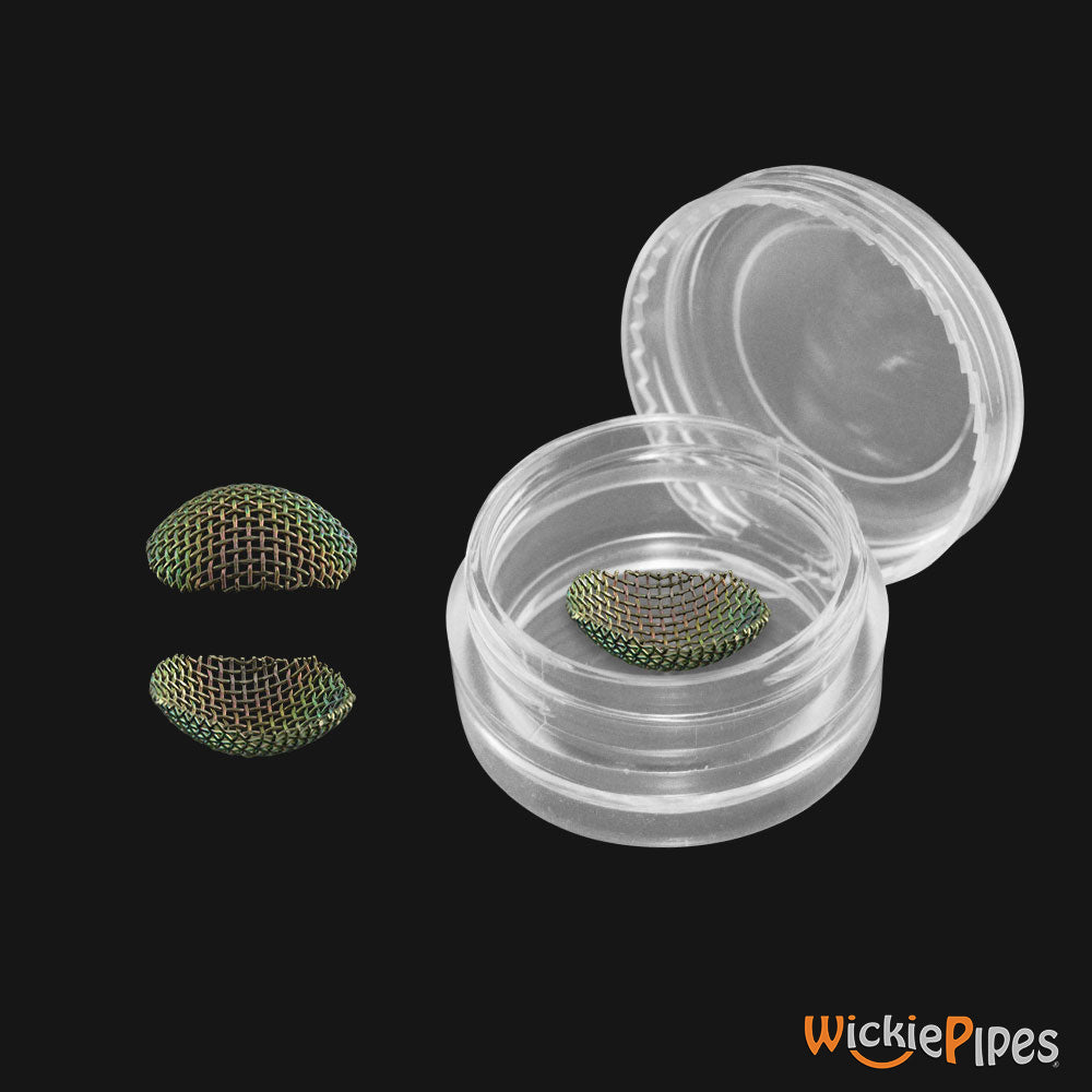 Mori Design - Raydiator Pipe Dome 0.625 Inch Titanium Screen 1-Pack storage | WickiePipes.com