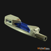 Thumbnail for Mori Design - Raydiator Titanium Hand Pipe Blue mouthpiece | WickiePipes.com