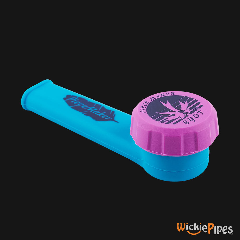 PieceMaker Karma Beast Blue 3.5-Inch Silicone Hand Pipe | WickiePipes.com