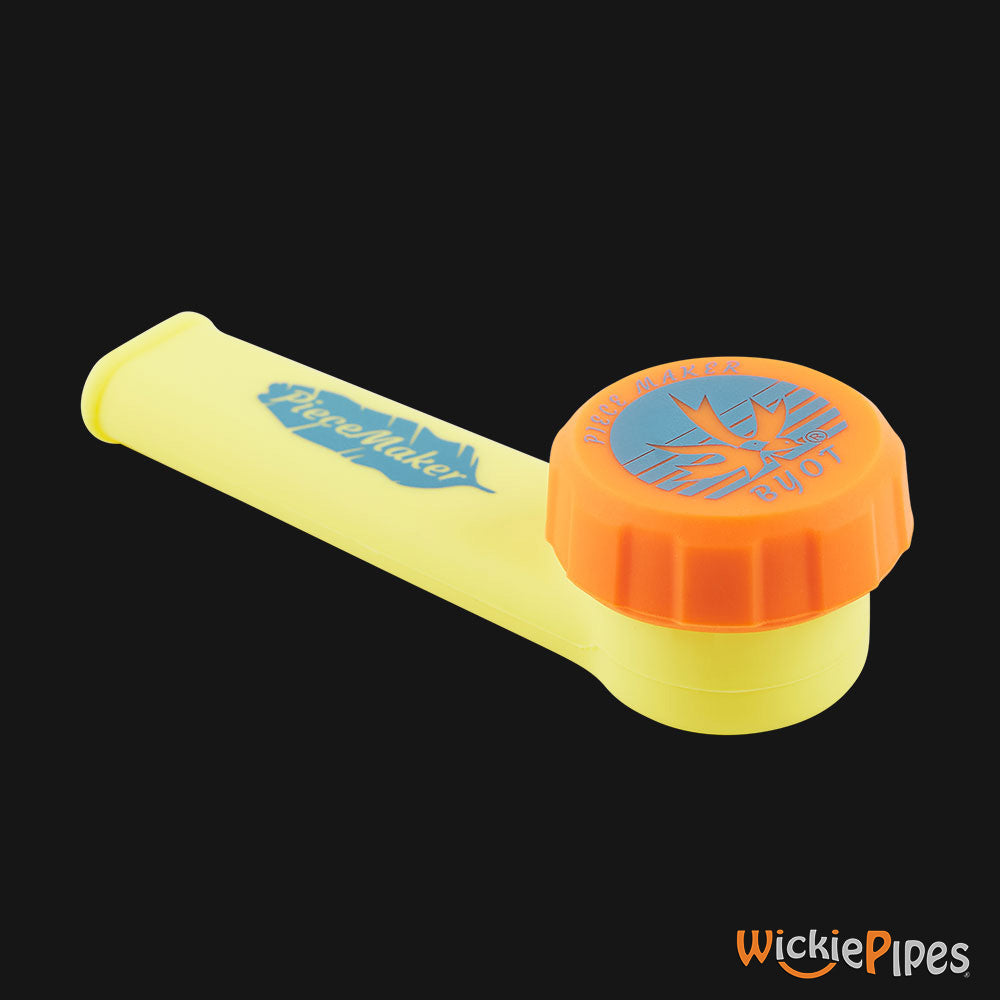 PieceMaker Karma Yuca Yellow 3.5-Inch Silicone Hand Pipe | WickiePipes.com