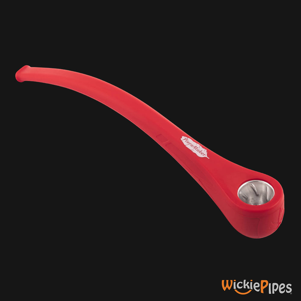 PieceMaker Konjurer Macaw Red 12-Inch Silicone Gandalf Pipe | WickiePipes.com