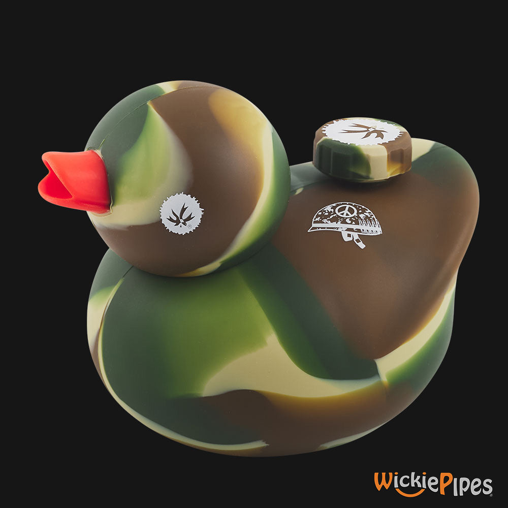 PieceMaker Kwak Kamo 4-Inch Mini Duck Silicone Water Pipe | WickiePipes.com