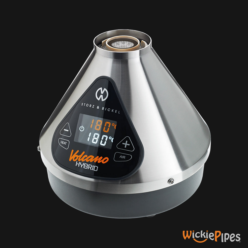 Storz & Bickel - VOLCANO HYBRID Vaporizer Silver Digital Screen Control Panel | WickiePipes.com